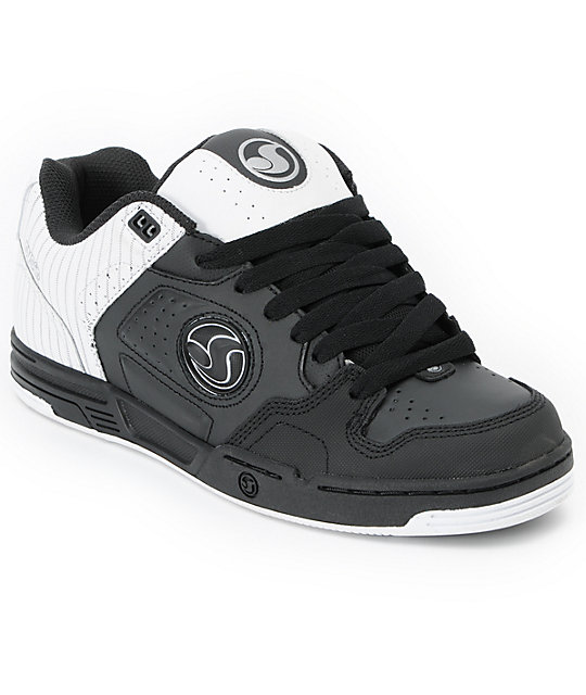 DVS Havoc Black & White Pinstripe Skate Shoes | Zumiez