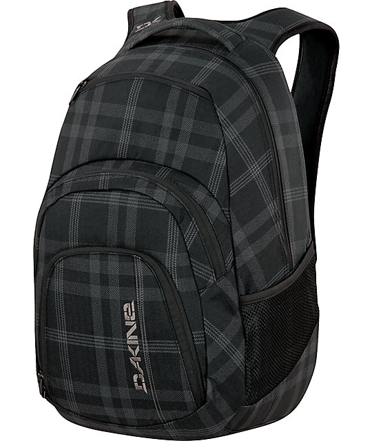 dakine plaid backpack