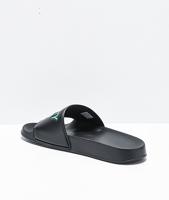 blue black sandals