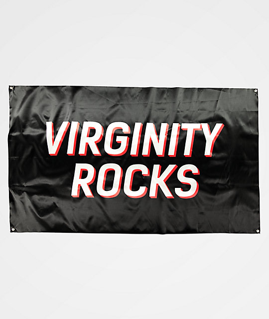 Danny Duncan Virginity Rocks Black Banner Zumiez