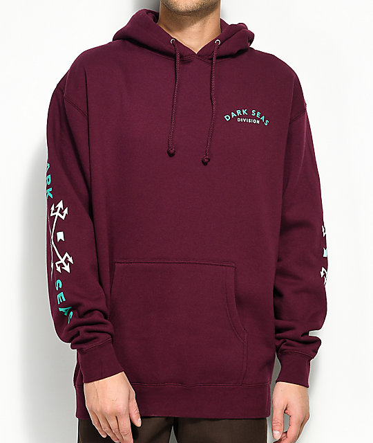 dark maroon hoodie