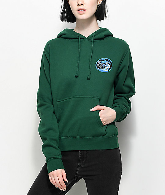 dark green hoodie womens