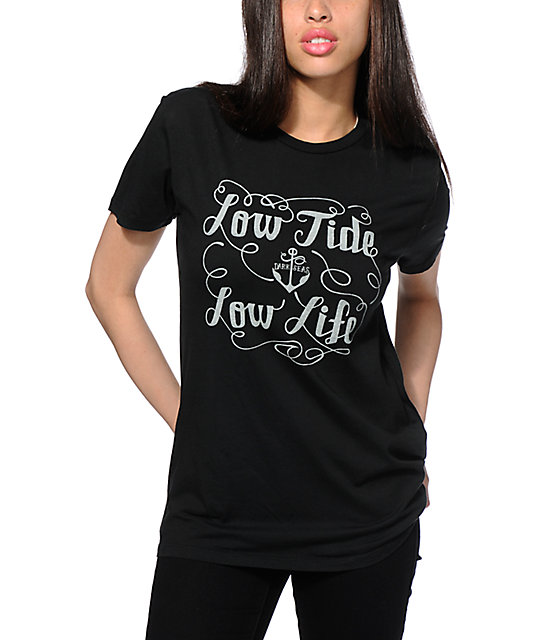 Dark Seas Scrawl Low Tide T Shirt Zumiez Dark Seas Scrawl Low Tide T Shirt