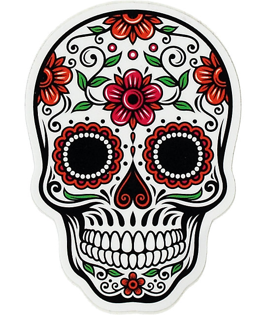 Day Of The Dead Rose Sticker | Zumiez