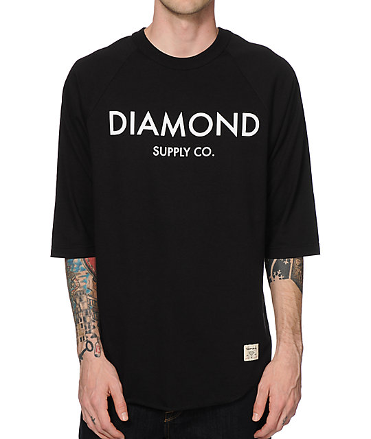 diamond supply co baseball shirt