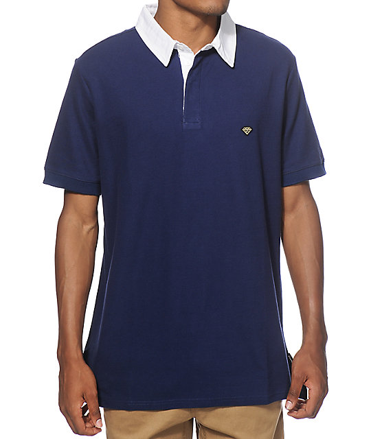 diamond supply co polo shirt