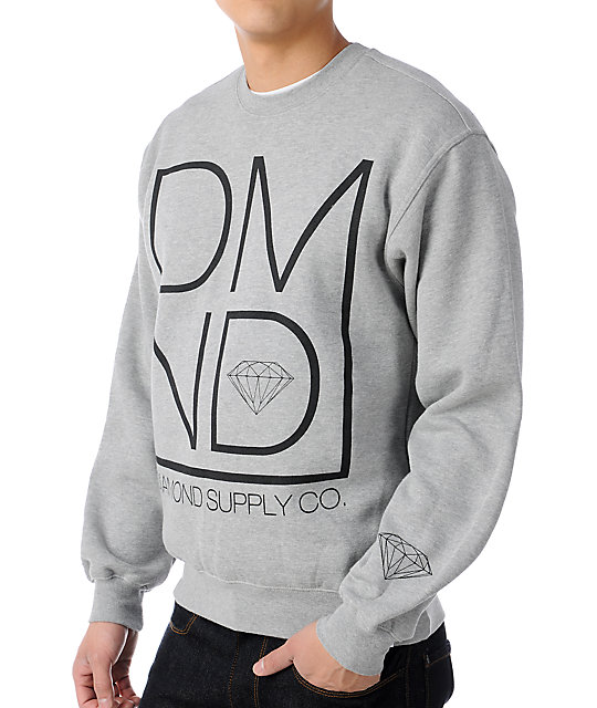 grey diamond sweatshirt