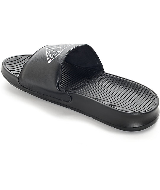 Diamond Supply Co Fairfax Black Sandals | Zumiez