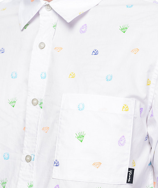 diamond supply co dress shirt