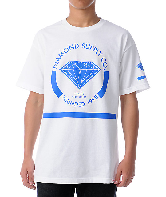 white diamond shirt