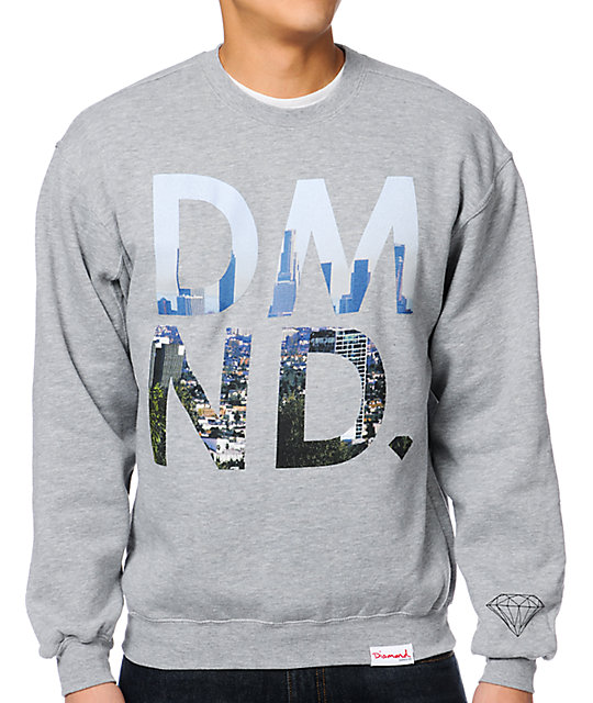 grey diamond sweatshirt