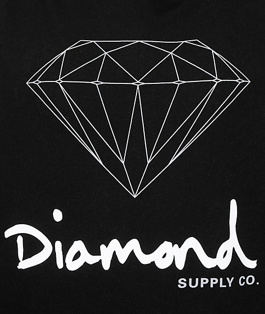Diamond Supply Co Brilliant Skateboard Sticker 3in blue/clear si 