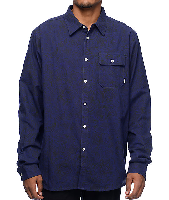 diamond supply co dress shirt