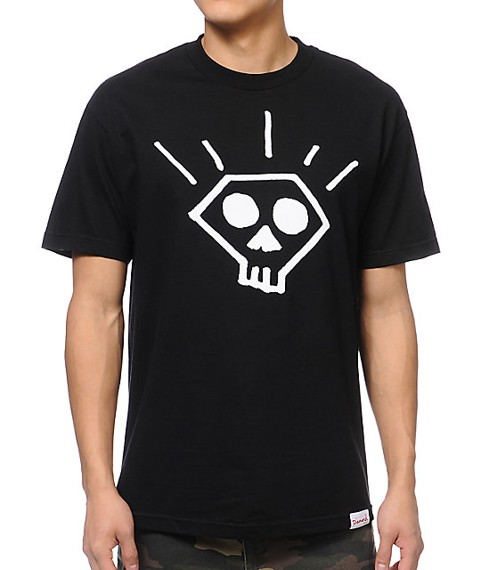 Diamond Supply Co Skull Black T-Shirt | Zumiez