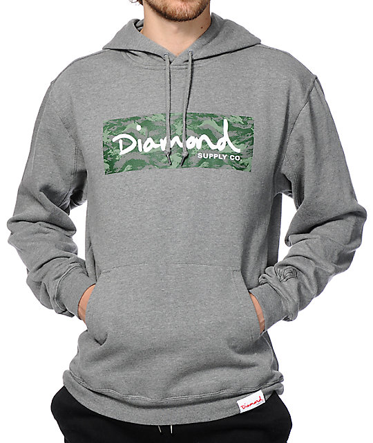 diamond supply camo hoodie