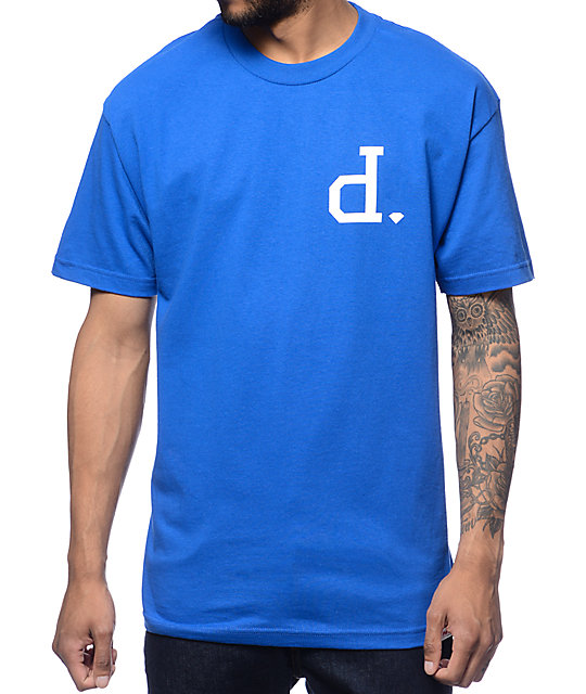 diamond supply co blue shirt