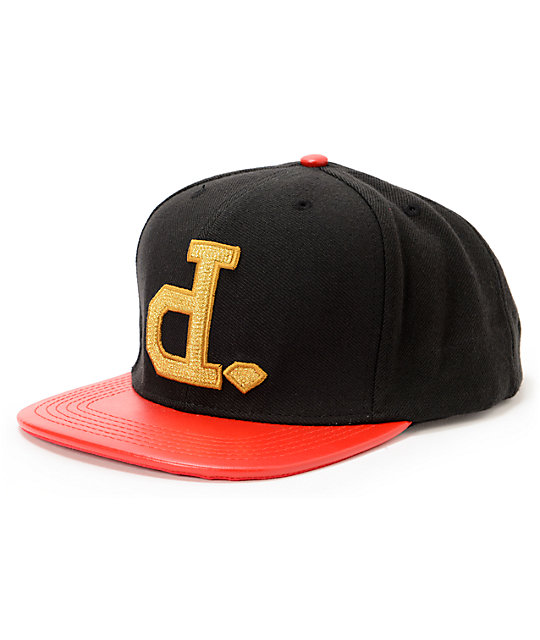 Diamond Supply Co x Ben Baller Un-Polo Black & Red Snapback Hat | Zumiez