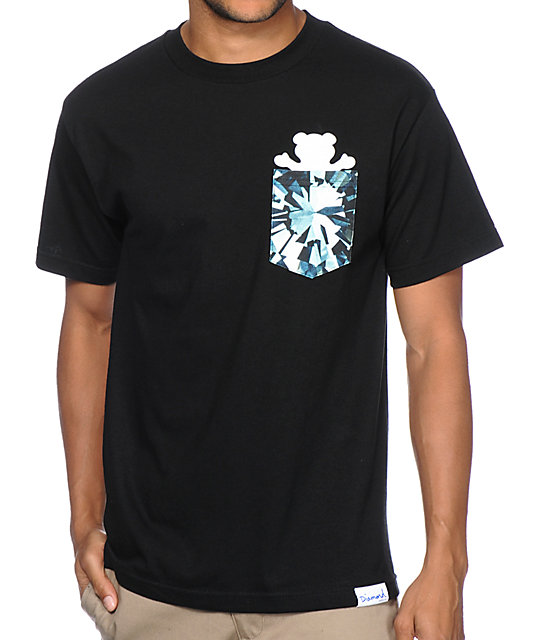 Diamond Supply Co x Grizzly Grip Simplicity Bear Pocket T-Shirt | Zumiez