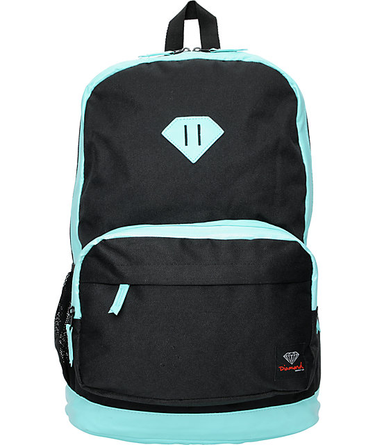 Diamond Supply Co. Black & Turquoise School Life Backpack at Zumiez : PDP