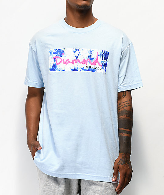 diamond supply co blue shirt