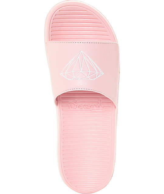 Diamond Supply Co. Fairfax Dusty Pink Slide Sandals | Zumiez