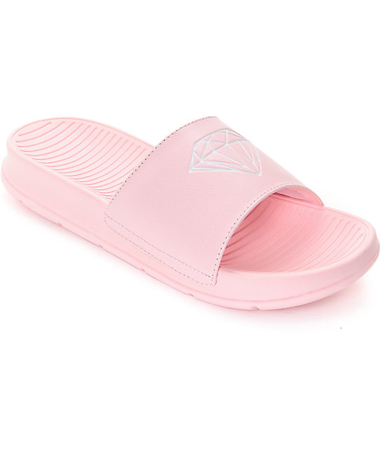 slides shoes pink