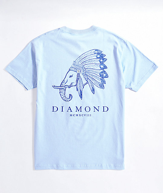 diamond supply co blue shirt