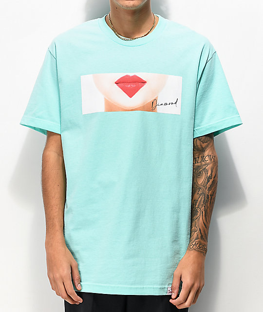 diamond supply co blue shirt