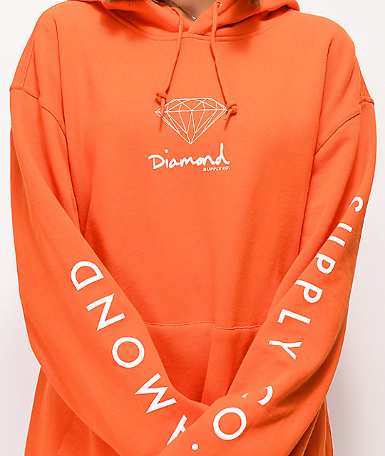 peach orange hoodie