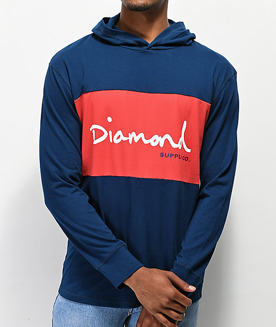 diamond supply og script hoodie