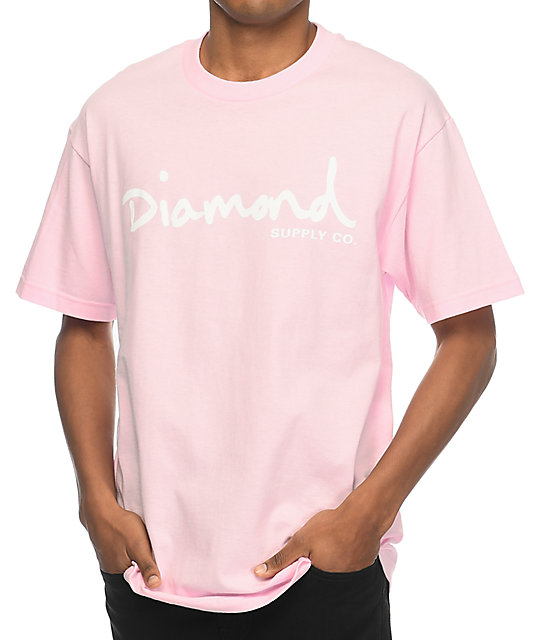 diamond supply co pink