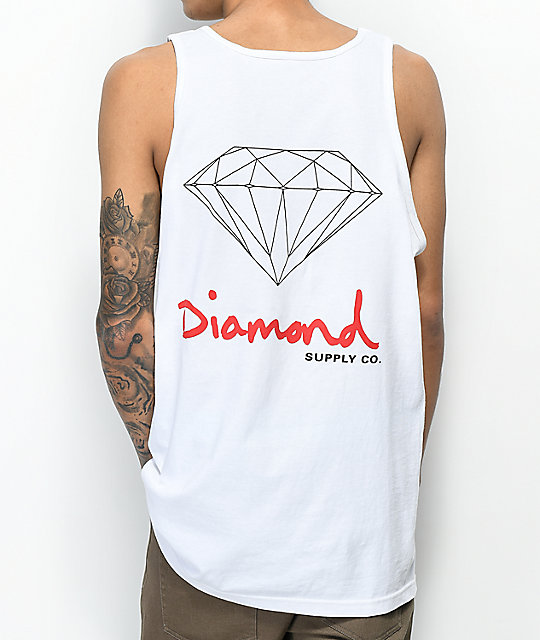 Diamond Supply Co. OG Sign White Tank 