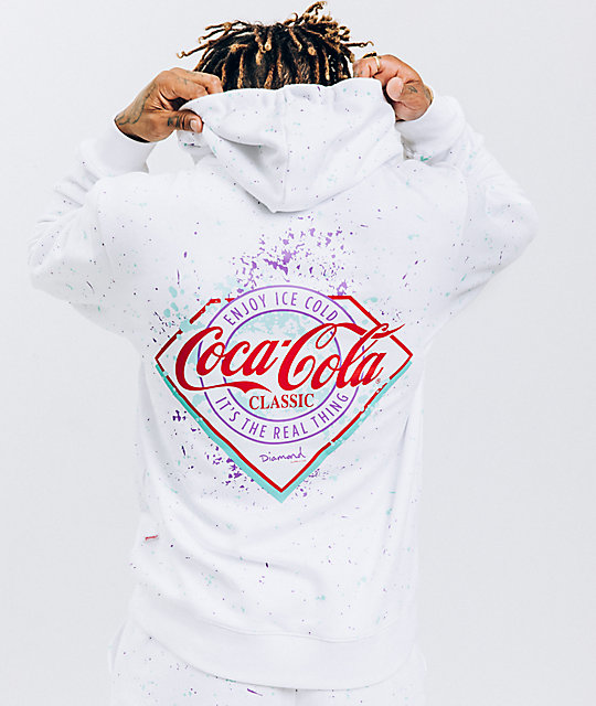 white coca cola sweatshirt