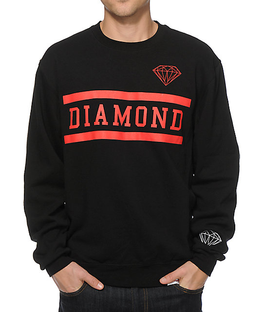 black and red crew neck