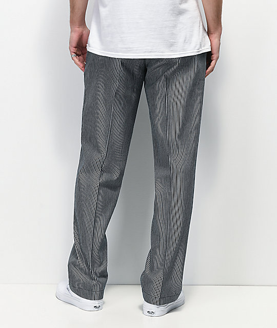 striped work trousers