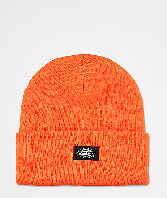 dickies orange beanie