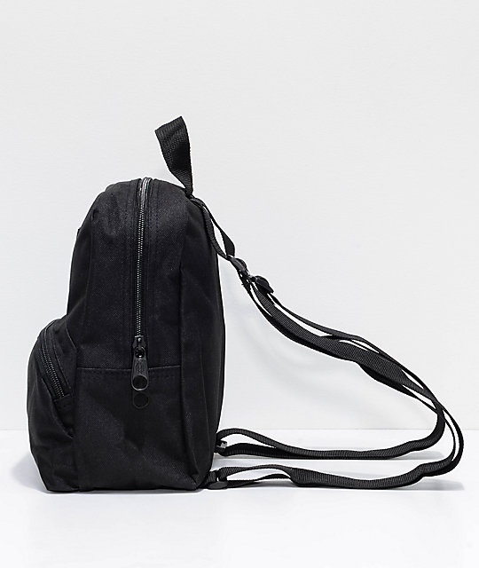 black mini backpack