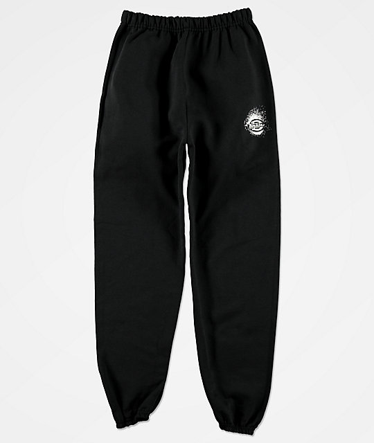 black thick joggers