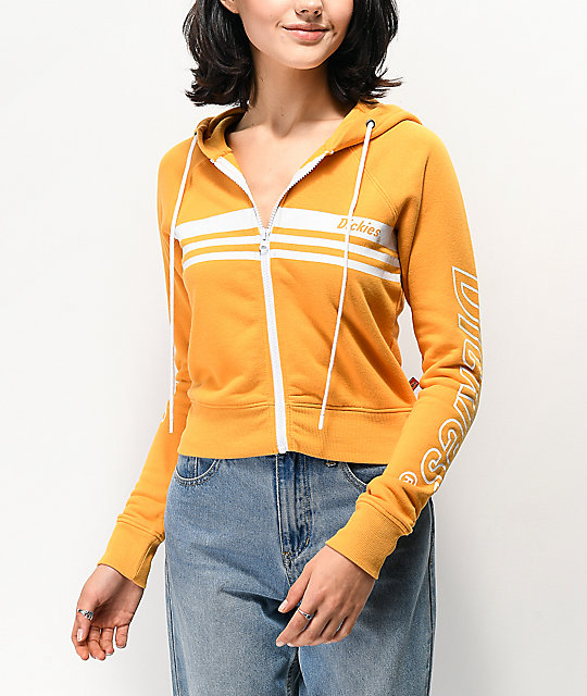 yellow hoodie zip