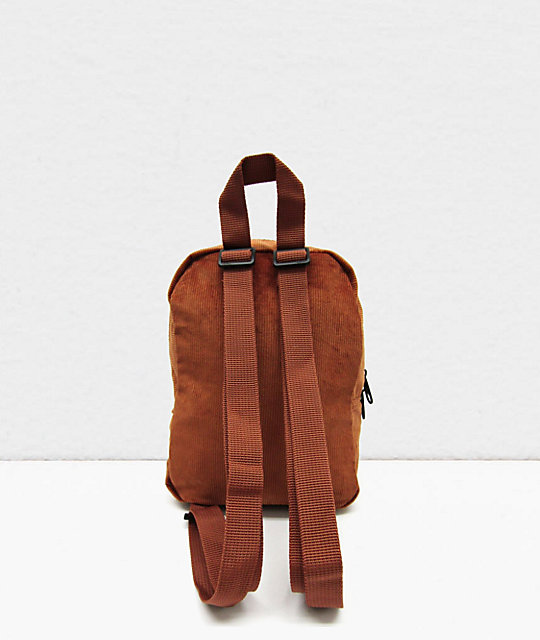 dickies black corduroy mini backpack