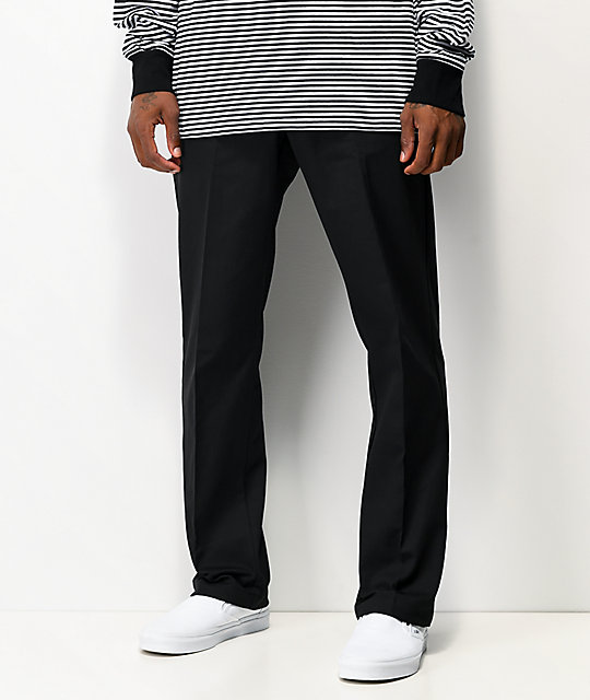 Dickies Flex Black Slim Chino Work Pants | Zumiez