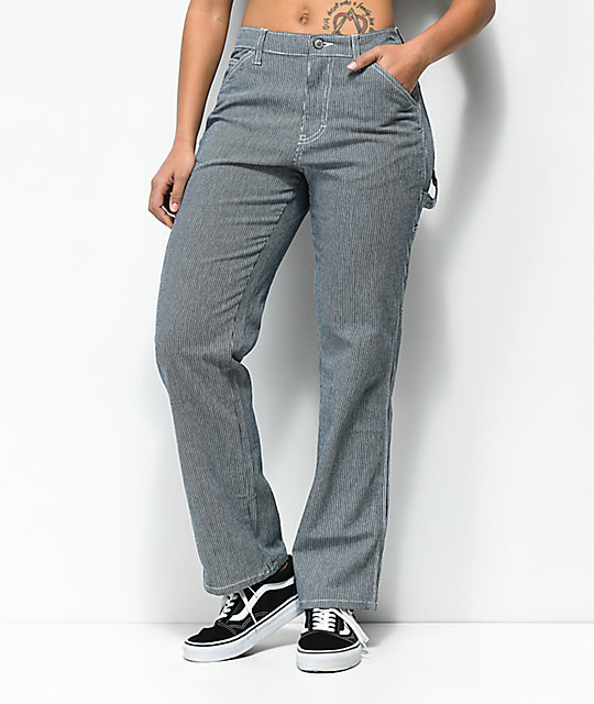 dickies striped carpenter pants