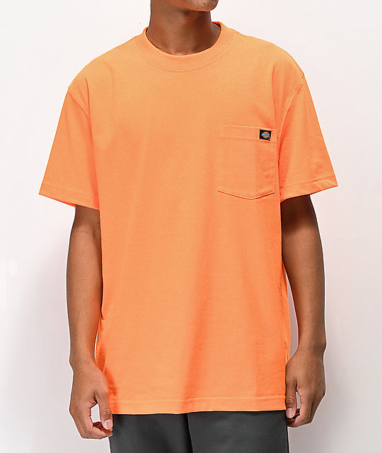 dickies polyester pocket t shirt