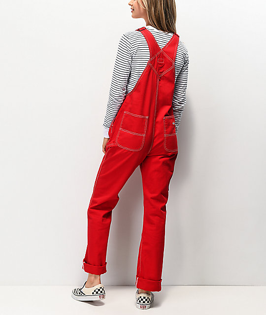 red dickie jumpsuit