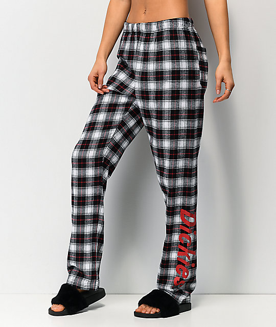 Dickies White Black Plaid Flannel Lounge Pants Zumiez