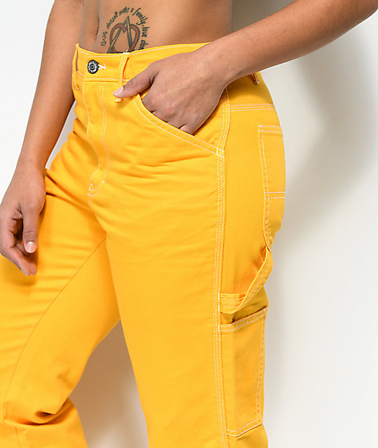 yellow dickies pants mens