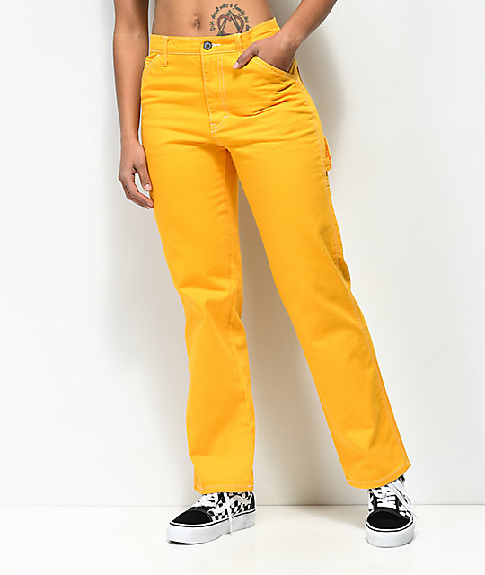 yellow dickies pants mens