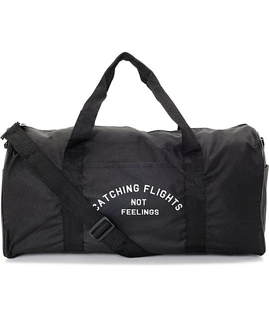 Dimepiece Catching Flights Not Feelings Black Duffle Bag | Zumiez