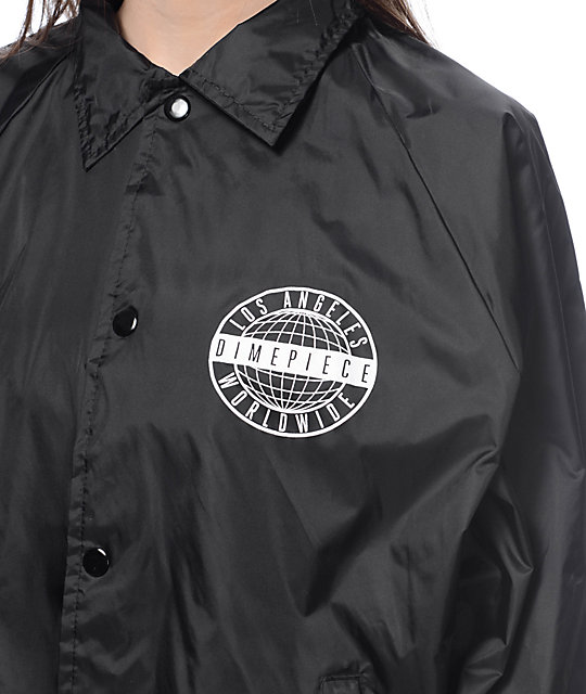Dimepiece Worldwide Black Coaches Jacket | Zumiez