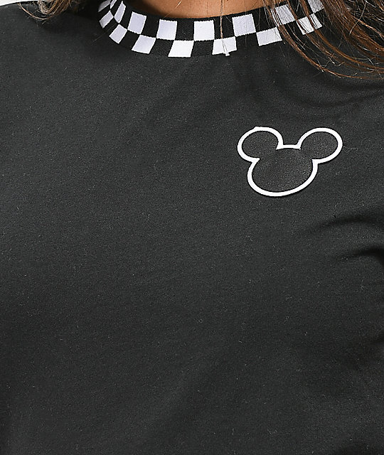 Disney Checkerboard Camiseta Negra Mickey Vans By sdCtrhQ